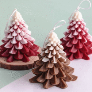 Tiered Christmas Tree Candle (Small)