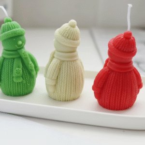 Snowman Candle- Frosty